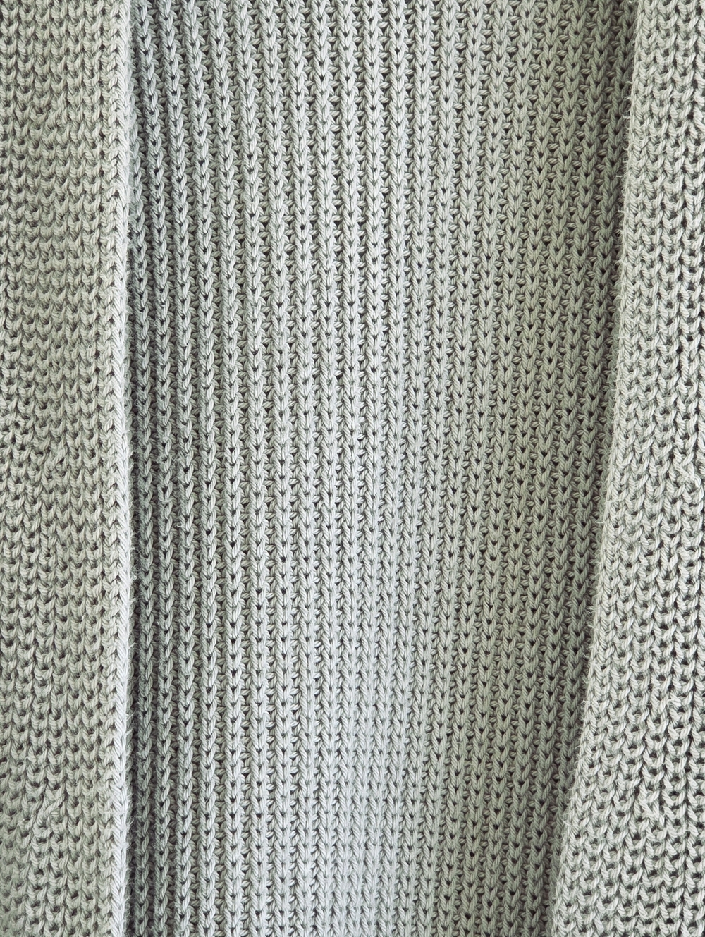 LOFT Open Long Cardigan Sweater 100% Cotton Sage Green with Pockets XL - Picture 7 of 13